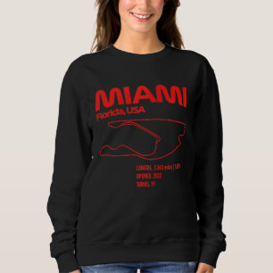 Sweatshirt Circuit de course à Miami Formule Circuits de cour