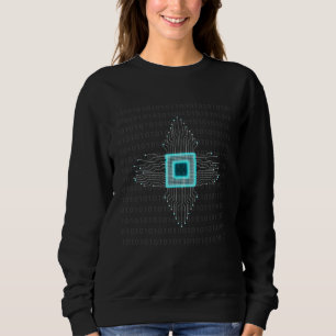 Sweatshirt Circuit de mémoire humaine cerveau numérique intel