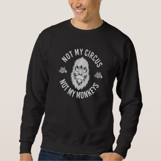Sweatshirt Cirque Zoo Animal Singe  Singe