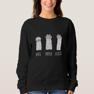 Sweatshirt Ciseaux de papier de roche - Amoureux des chats Ki