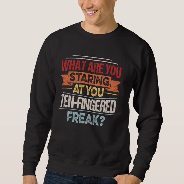 Sweatshirt Citation d'amputation du pouce pour une amputation (Devant)