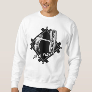 Sweatshirt Citation de boxe La vie est un combat masculin
