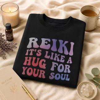 Sweatshirt Citation de câlin Reiki pour l'âme - Art de guéris