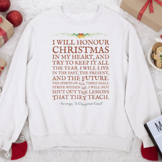 Sweatshirt Citation de Dickens Scrooge mignonne Noël victorie