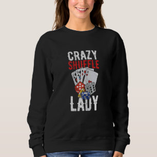 Sweatshirt Citation de femme folle de mélange pour un croupie