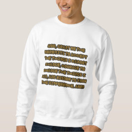 Sweatshirt Citation de prière de sérénité basée sur la foi Ho
