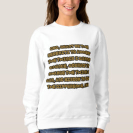 Sweatshirt Citation de prière de sérénité basée sur la foi po