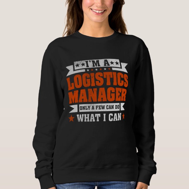 Sweatshirt Citation de profession amusante Je suis un gestion (Devant)