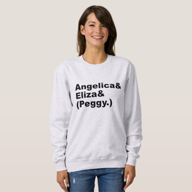 SWEATSHIRT CITATION DE SOEURS DE SCHUYLER DE HAMILTON (Devant entier)