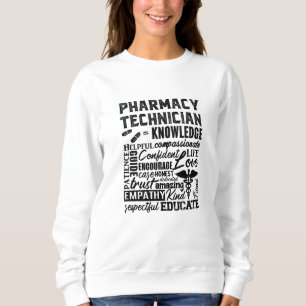 Sweatshirt Citation de technicien en pharmacie Médecine Pharm