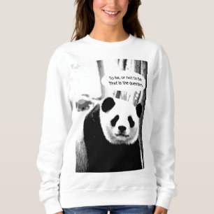 Sweatshirt Citation du hameau Shakespeare Panda Bear femmes