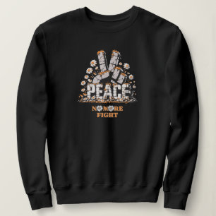 Sweatshirt Citation Inspirationnelle Vintage de Peace Stone