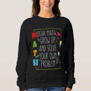 Sweatshirt Citation Mathématique Pour Les Enfants Le Jour De