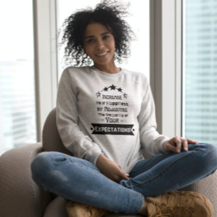 Sweatshirt Citation Motivationnelle Sur Le Bonheur