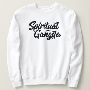 Sweatshirt Citation spirituelle Gangsta Funny Yoga