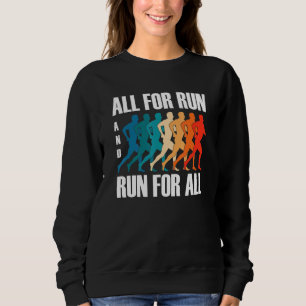 Sweatshirt Citation sur la course à pied qui inspire 1