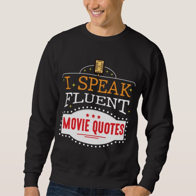 Sweatshirt Citations De Films Fluent Cinéma Nuits (Devant)