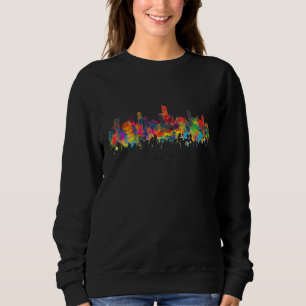 Sweatshirt Cité Aquarelle Skyline Maison État Souvenir Amman