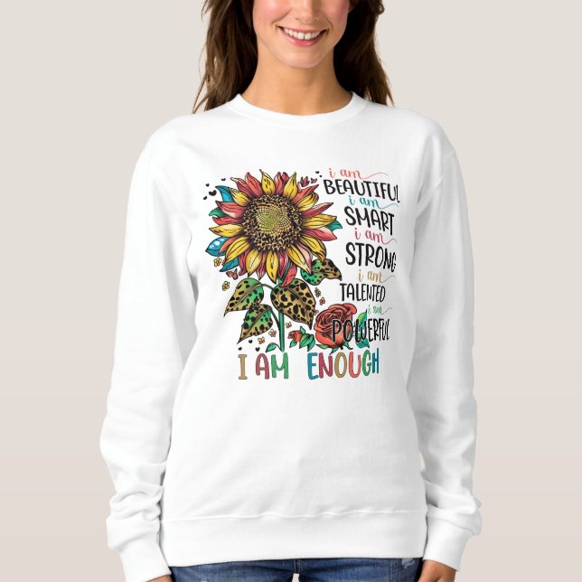 Sweatshirt Cite inspiration mot art (Devant)