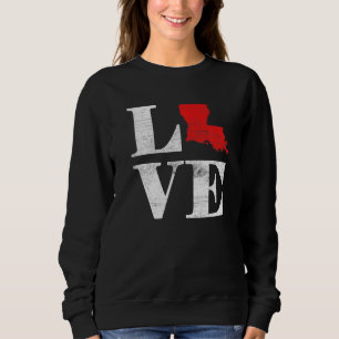 Sweatshirt Citoyen fier de l'Amérique Drapeau de l'État Carte