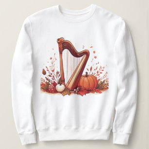 Sweatshirt Citrouille de la harpe d'automne
