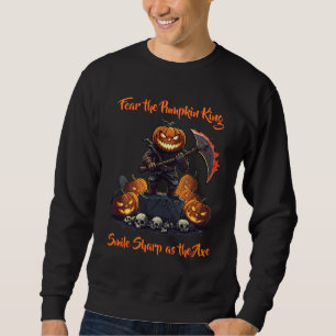 Sweatshirt 🖤 Citrouille d'Halloween noir 🎃