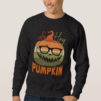 Sweatshirt citrouille mignon Halloween - hey design citrouill
