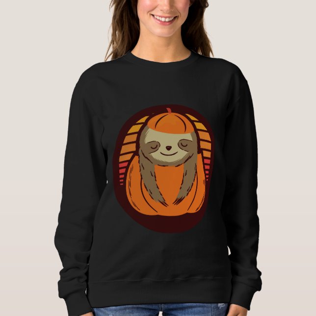 Sweatshirt Citrouille Sloth 47 (Devant)