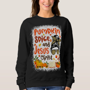Sweatshirt Citrouille Spice Et Jésus Christ Cute Fall Café