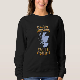 Sweatshirt Clan Gibsone Scottish Motto Crest