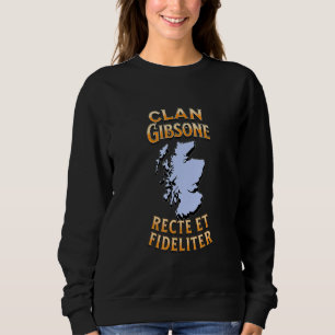 Sweatshirt Clan Gibsone Scottish Motto Crest