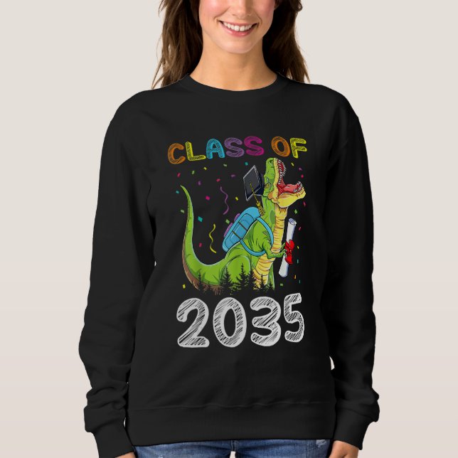 Sweatshirt Class Of 2035 Graduation  Grow With Me (Devant)