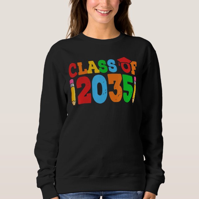 Sweatshirt class of 2035 grow with me (Devant)
