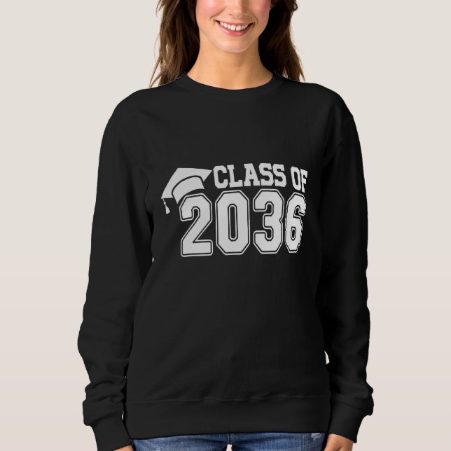 Sweatshirt Class Of 2036 Last Day Of School Graduation Teache (Devant)