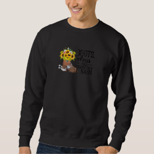 Sweatshirt Classe d'amorçage Tournesol Rétro Pays Sass Pe