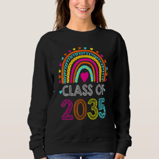 Sweatshirt Classe De 2035 Pré K Préscolaire Premier Jour Reto