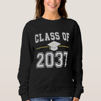 Sweatshirt Classe de 2037 Grow With Me Graduation Premier jou