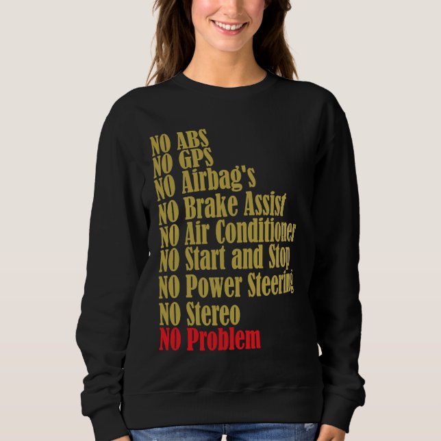 Sweatshirt Classic Cars  Car Mechanik  Retro Classic Car (Devant)