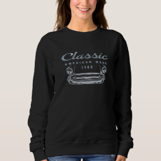 Sweatshirt Classic Fade American 1988 Anniversaire des person