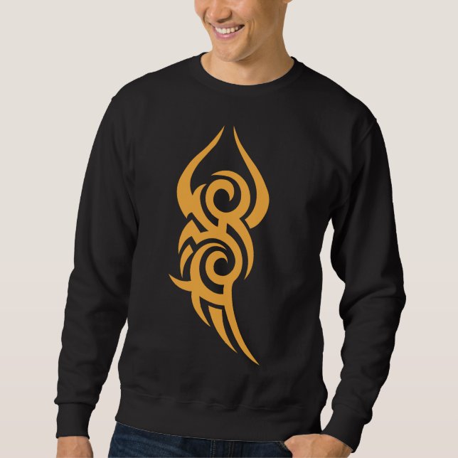Sweatshirt Classic Tattoo Inspired Line Art Design (Devant)