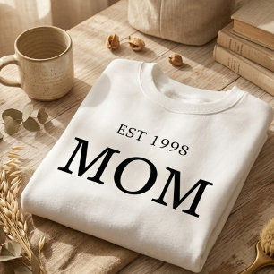 Sweatshirt Classique Année d'Établissement de Maman Déclarati