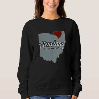 Sweatshirt CLEVELAND Ohio C ville OH Ville État USA Mignon S