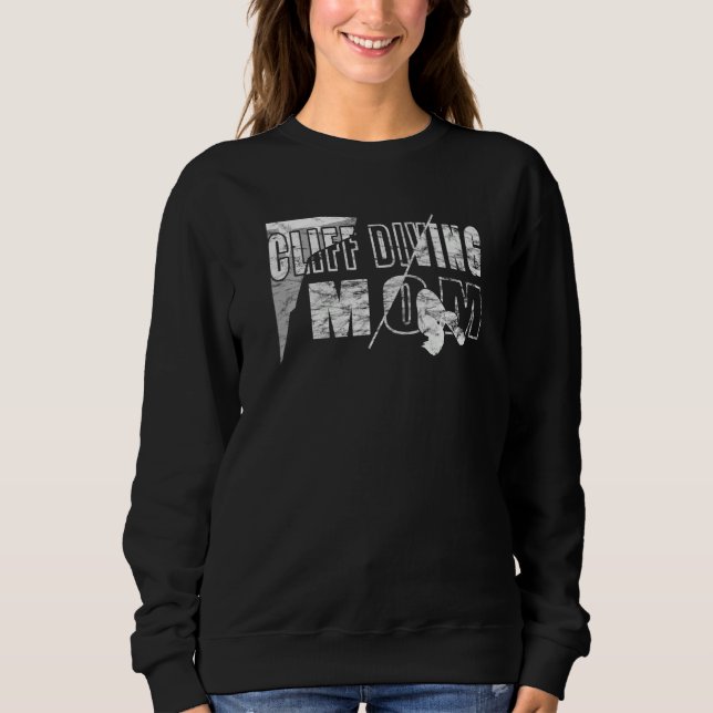 Sweatshirt Cliff Diving Mom Climbing Skipping (Devant)