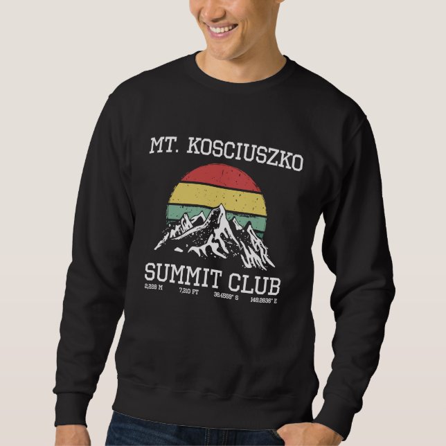 Sweatshirt Climbed Mount Kosciuszko Summit Club Sun Australia (Devant)