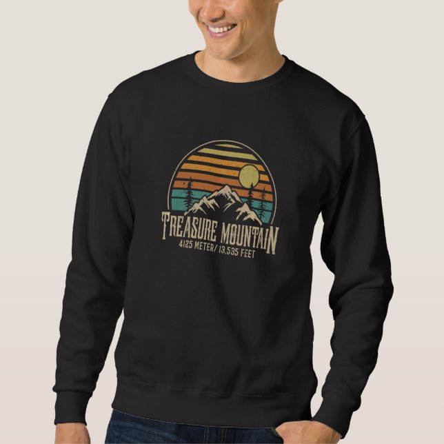Sweatshirt Climbing Colorado Hiking Treasure Mountain   (Devant)