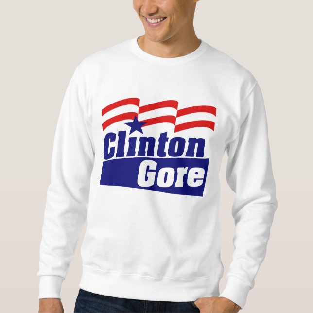 Sweatshirt Clinton Gore pour le président 1992 (Devant)