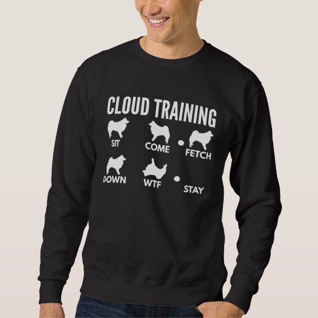 Sweatshirt Cloud Training for American Eskimo Dog Owners (Devant)
