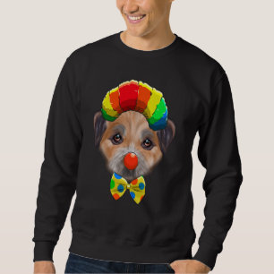 Sweatshirt Clown Bordure Terrier Circus Chien de cirque