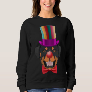 Sweatshirt Clown carnavalesque Rottweiler