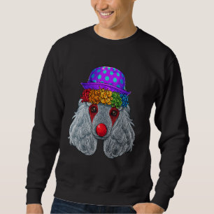 Sweatshirt Clown Poodle Cirque Costume de Carnaval Chien Thèm